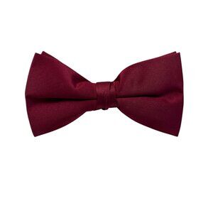 Elegant Burgundy Bow Tie